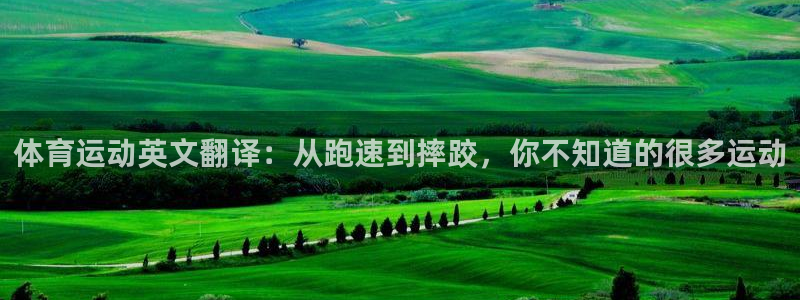JJB竞技宝官方正版app集团官网网址：体育运动英文