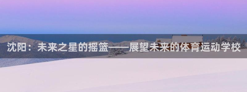 JJB竞技宝官方正版app科技：沈阳：未来之星的摇篮