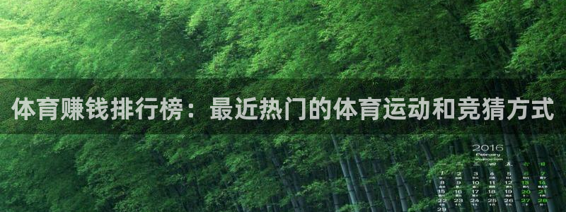 JJB竞技宝官方正版app集团官网首页：体育赚钱排行榜：最近